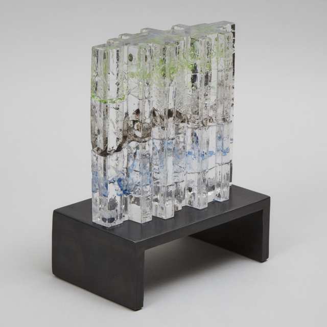 Helena Tynell (Finnish, 1918-2016), 'Forest', Glass Sculpture, late 20th century
