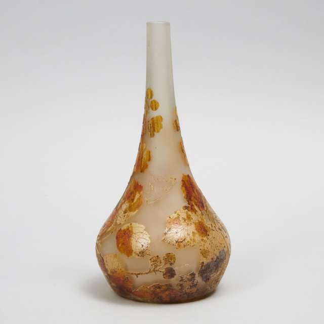 Daum Cameo Glass Vase, early 20th century
