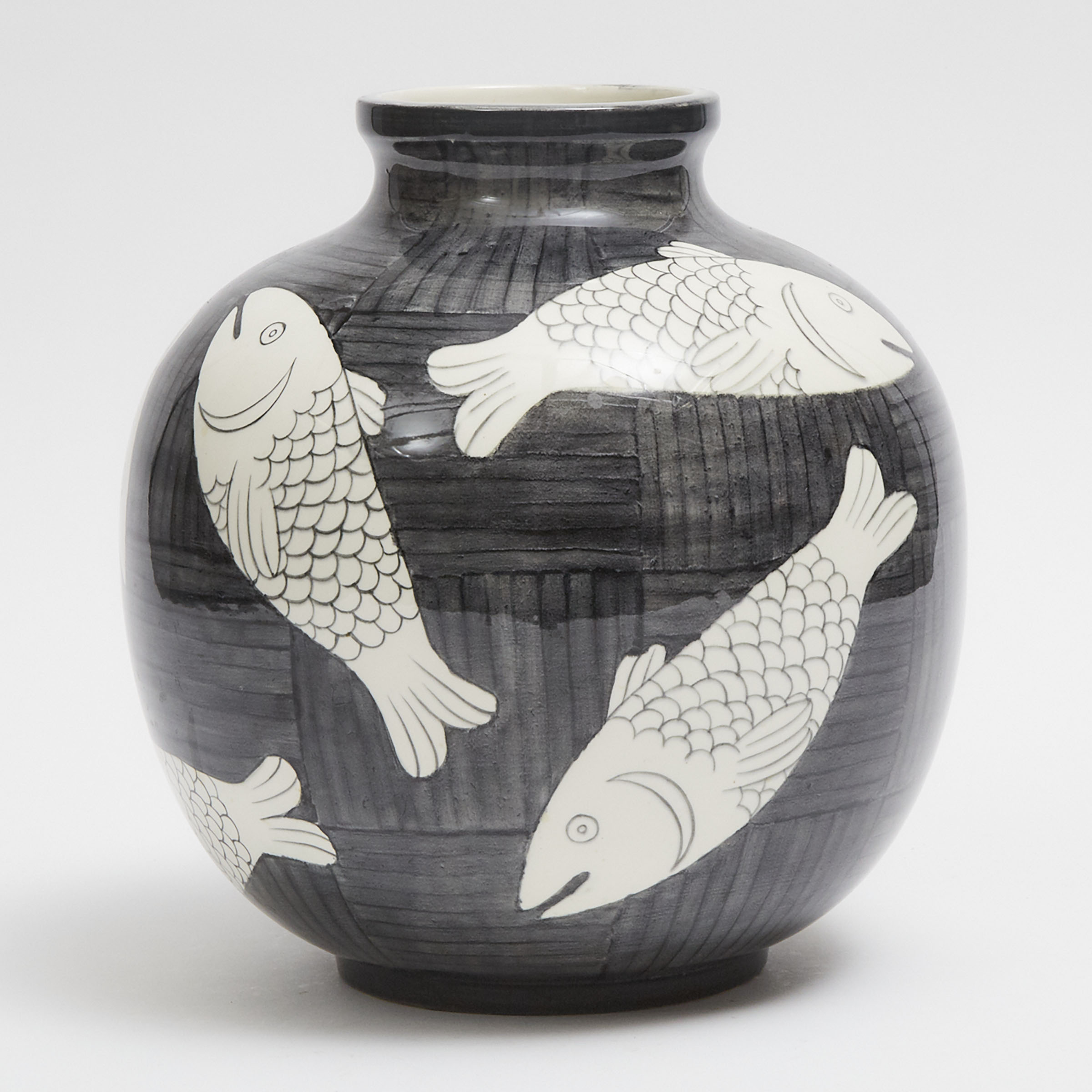 Ginori Fish Vase, Gio Ponti, dated 1930