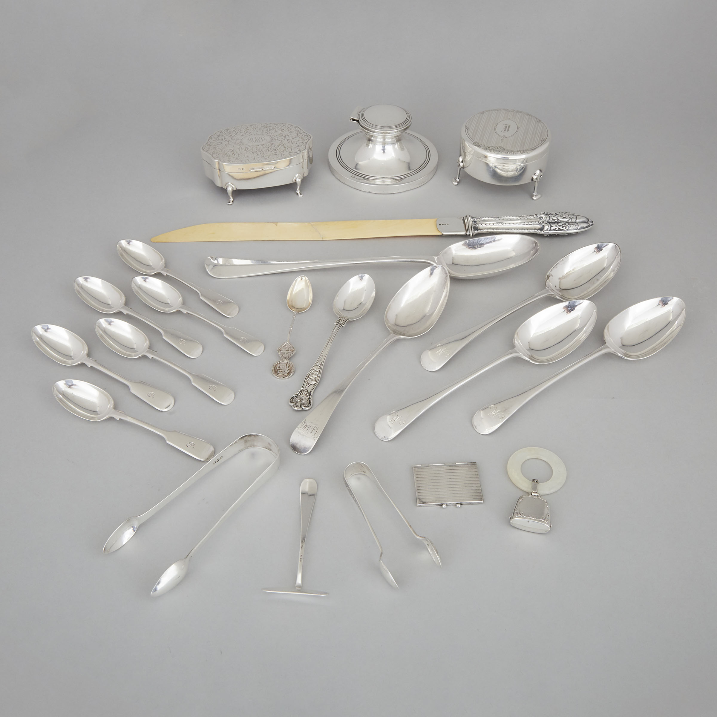 Group of Mainly English and North American Silver, late 18th-20th century