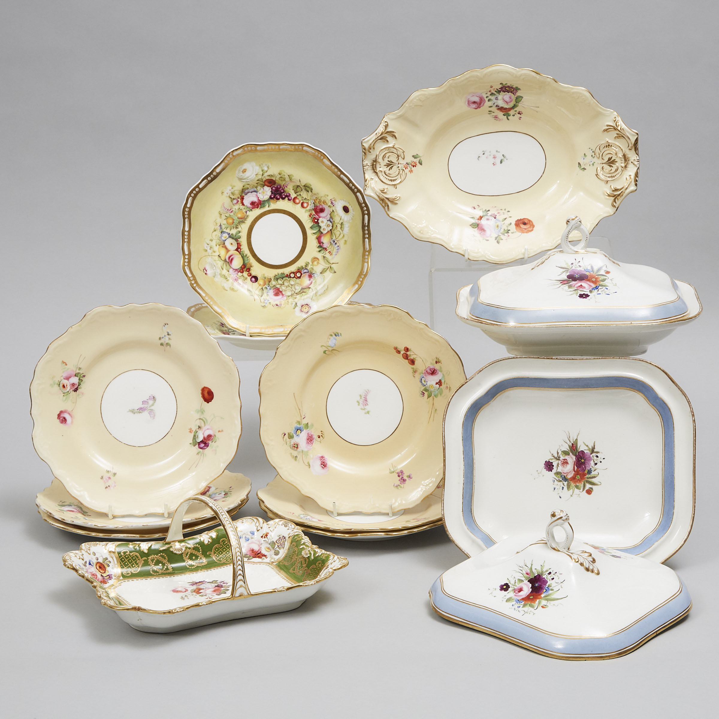 Group of English Porcelain, 19th century
