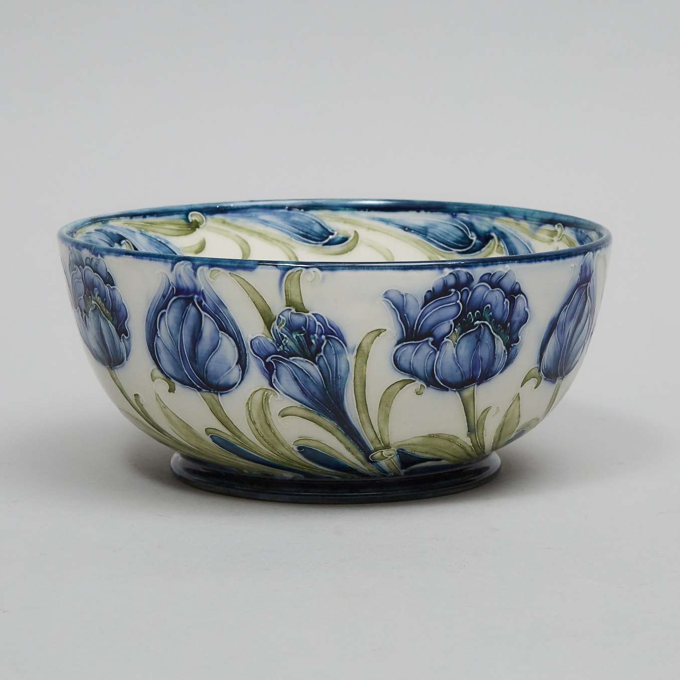 Macintyre Moorcroft Florian Poppy Bowl, c.1900