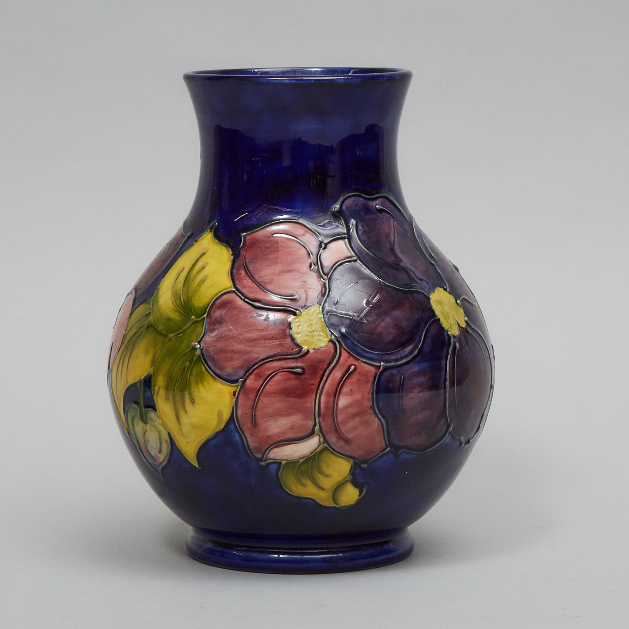Moorcroft Clematis Vase, 24/200, dated 1982