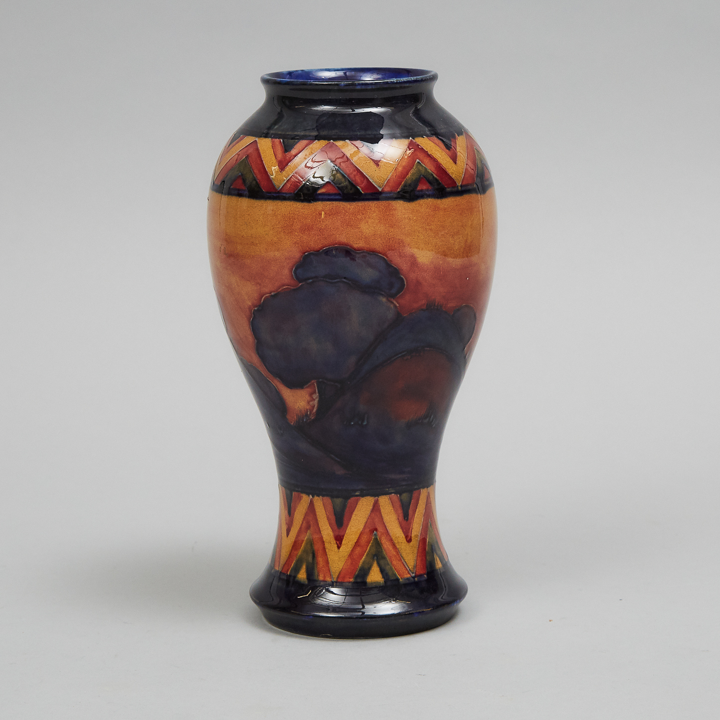 Moorcroft Banded Eventide Vase, c.1925-30