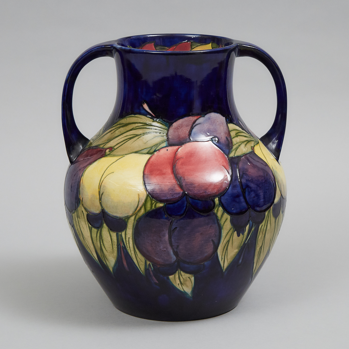 Moorcroft Two-Handled Wisteria Vase, c.1925