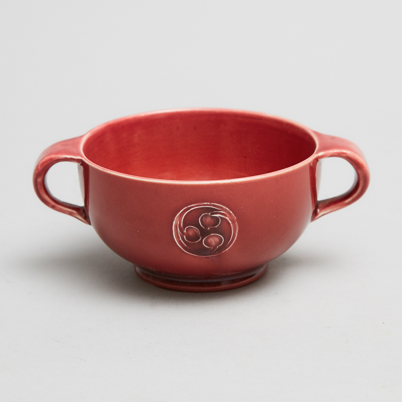 Macintyre Moorcroft Red Flamminian Two-Handled Bowl, for Liberty & Co, c.1906-13