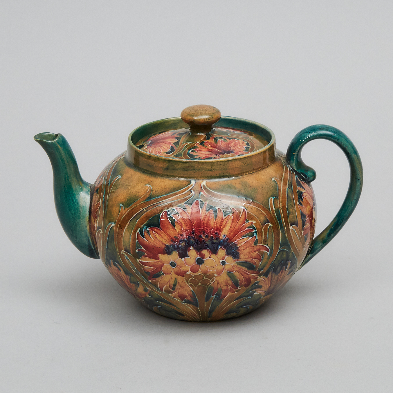 Macintyre Moorcroft Cornflower Teapot, c.1910-12