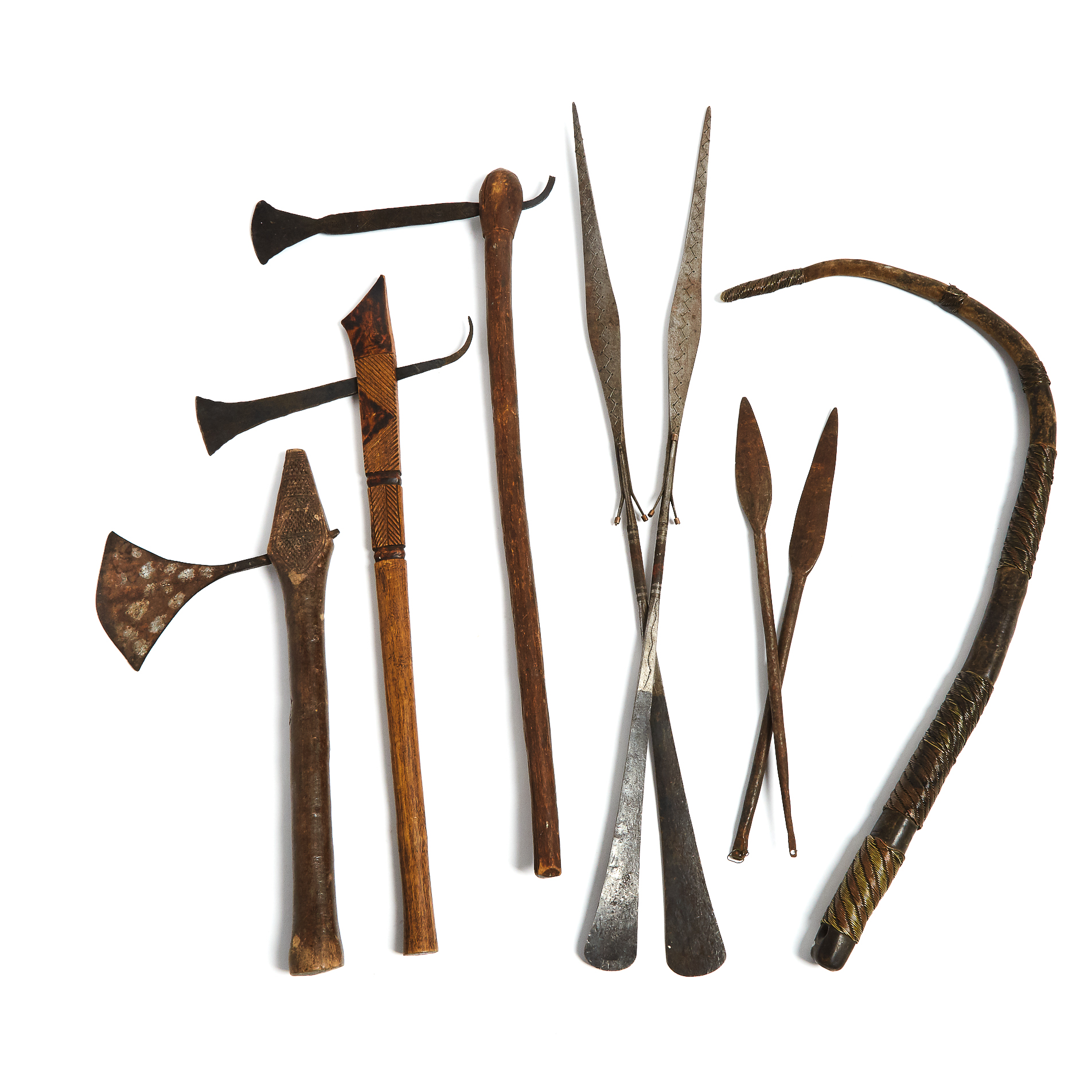 Group of Seven African Edged Weapons