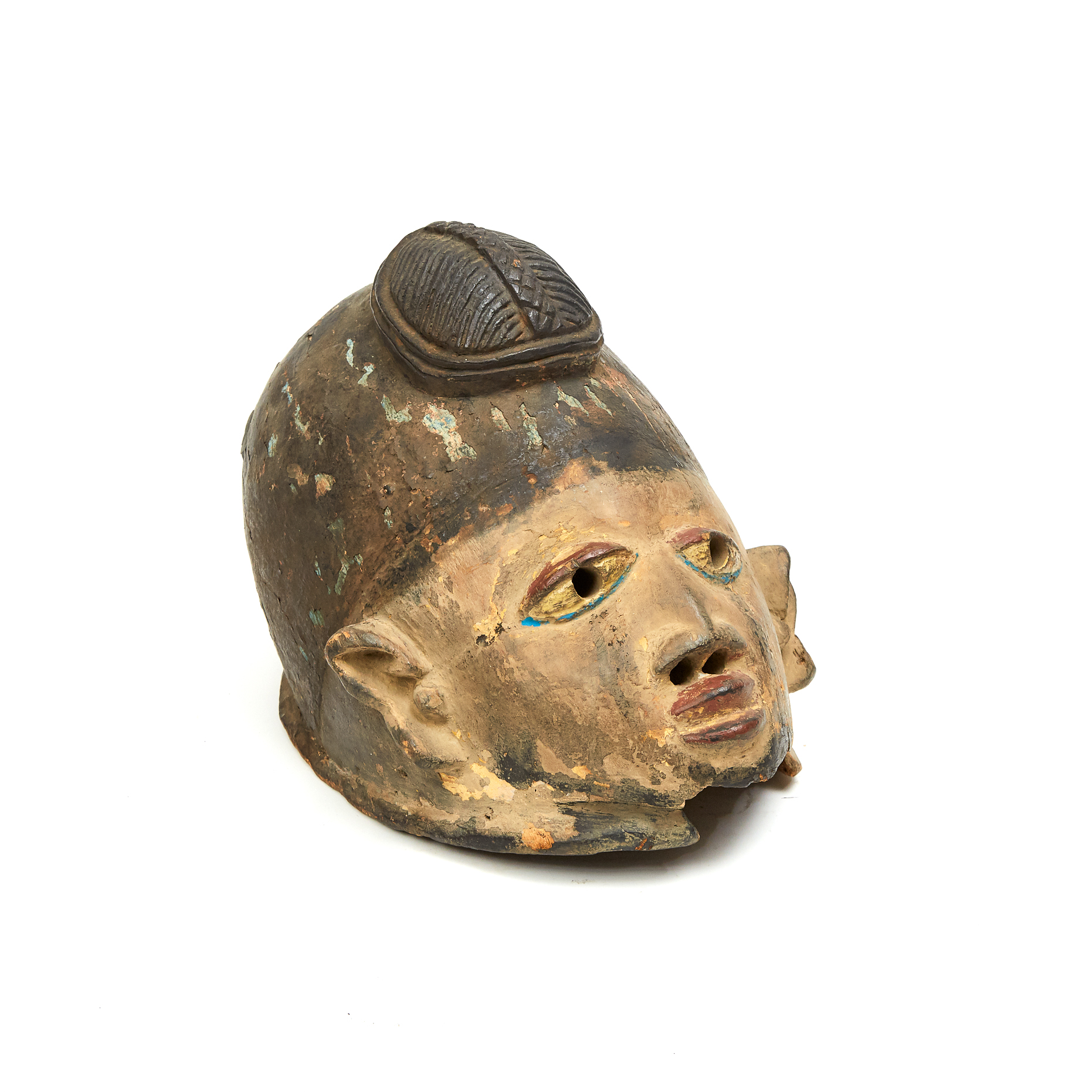 Yoruba Gelede Helmet Mask, early to mid 20th century, Nigeria, West Africa