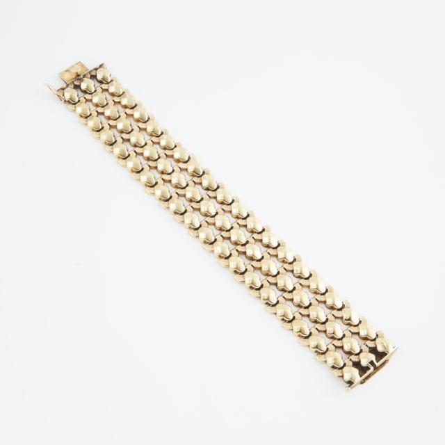 Israeli 18k Rose Gold Strap Bracelet