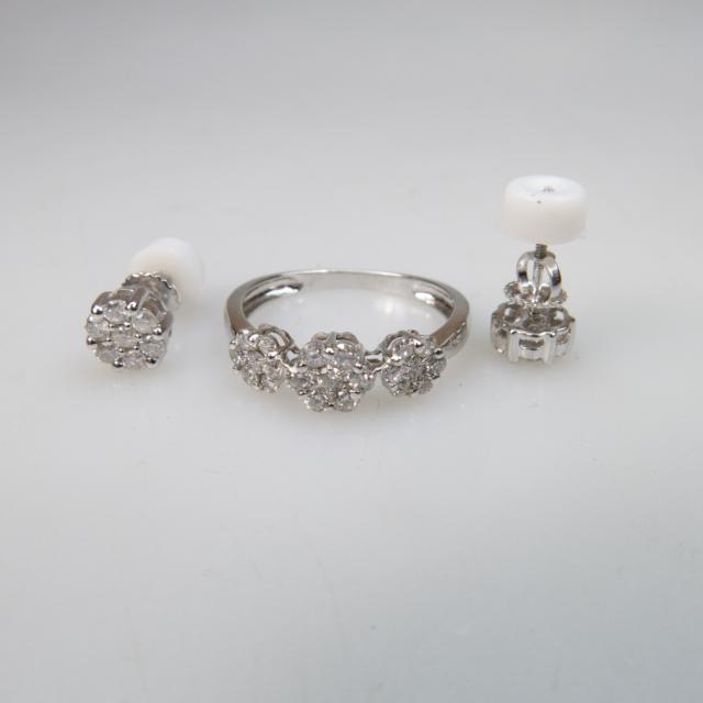 3-Piece 14k White Gold Jewellery Suite