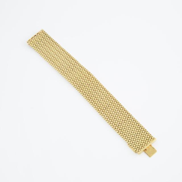 18k Yellow Gold Strap Bracelet