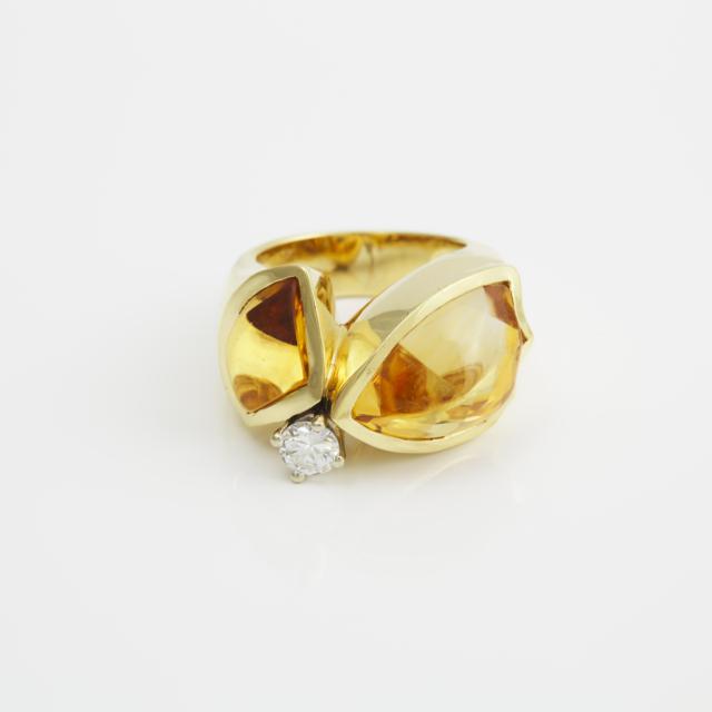 18k Yellow Gold Cocktail Ring