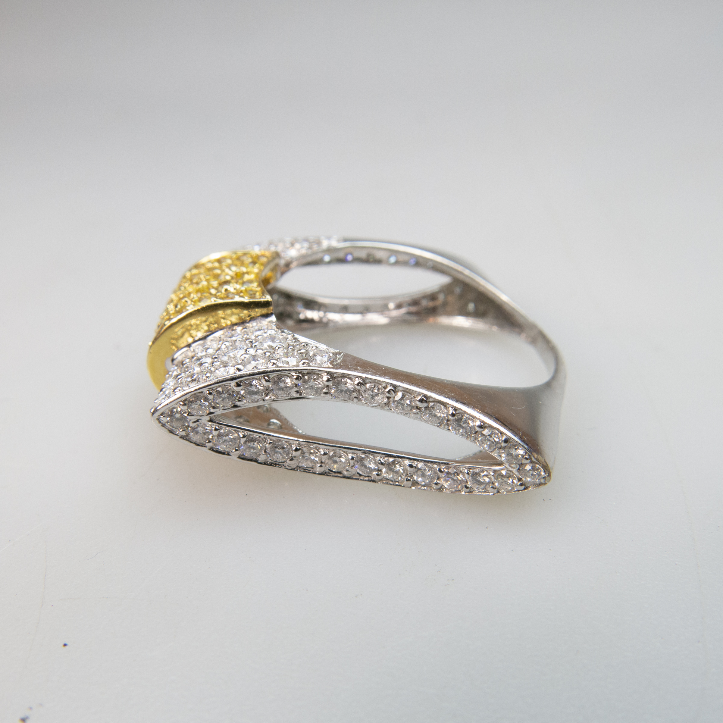 14k White And Yellow Gold Ring