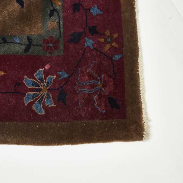 A Massive Wool/Silk Blend Chinese Rug, Early 20th Century