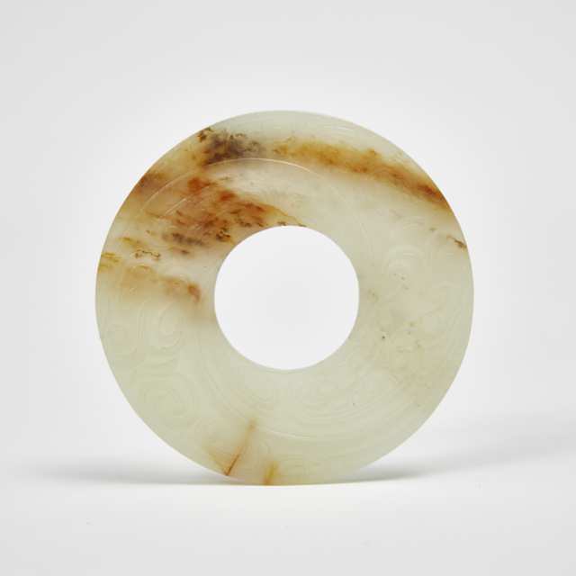 A White and Russet Jade Bi Disc