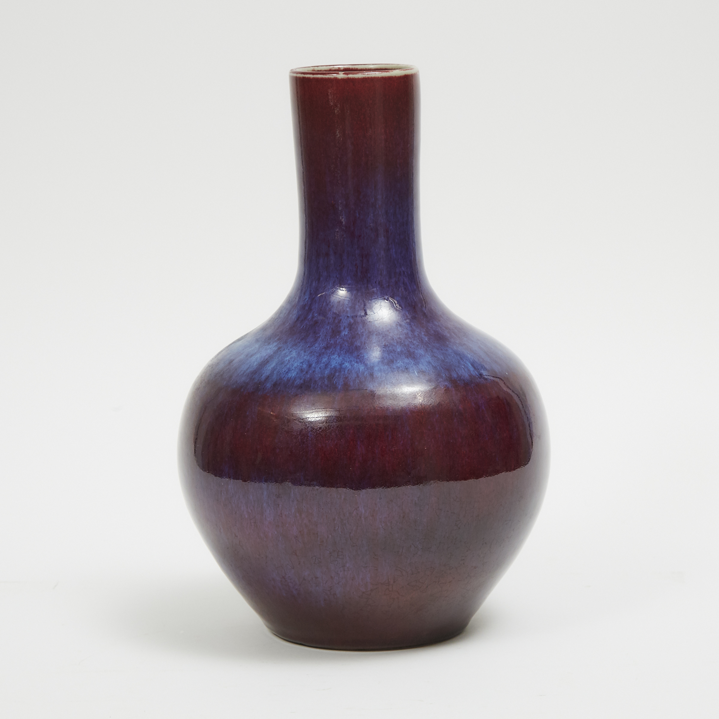 A Flambé-Glazed Bottle Vase, 19/20th Century