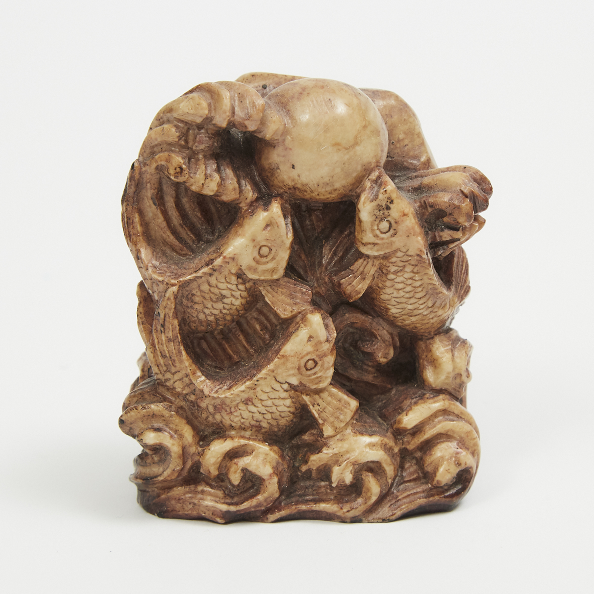 A Group of Three Soapstone Carvings, Early 20th Century