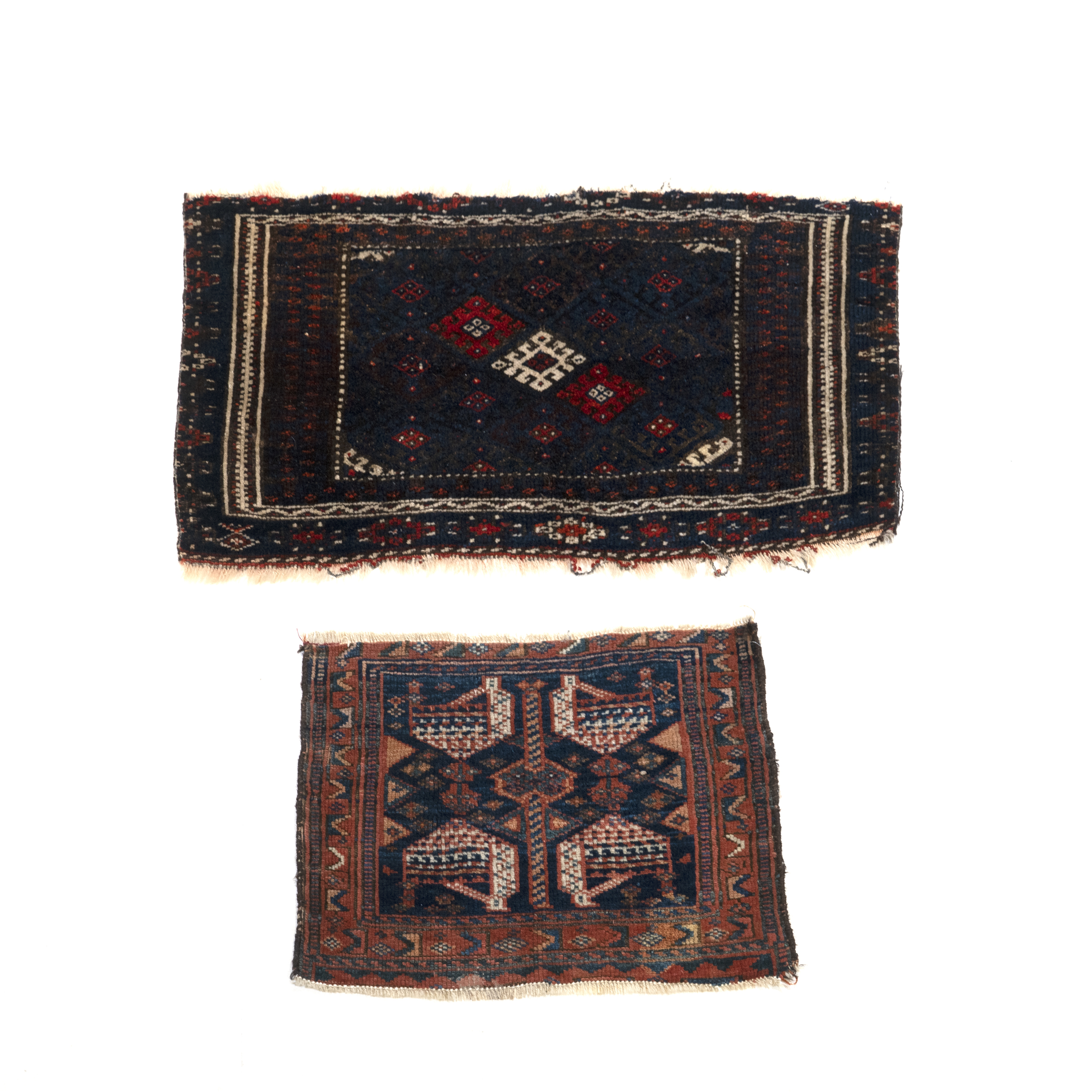 Jaff Kurd Bag Face, Persian together with a North West Persian Bag Face, both early 20th century