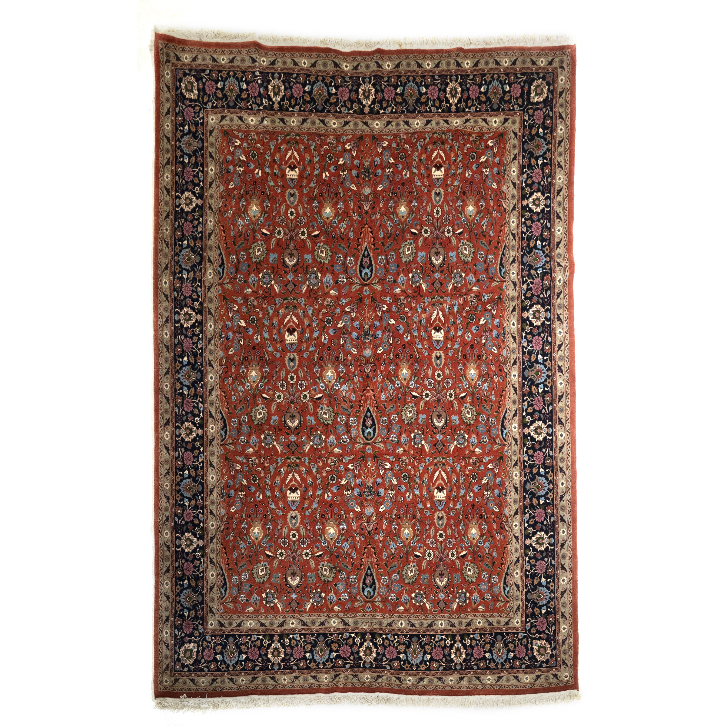 Fine Tabriz Wool and Silk Carpet, Persian, c.1960