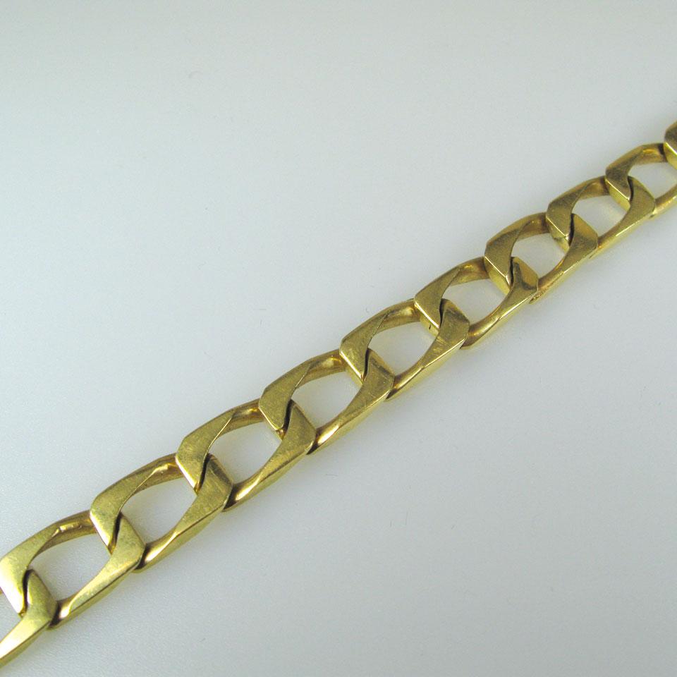 14k yellow gold curb link bracelet