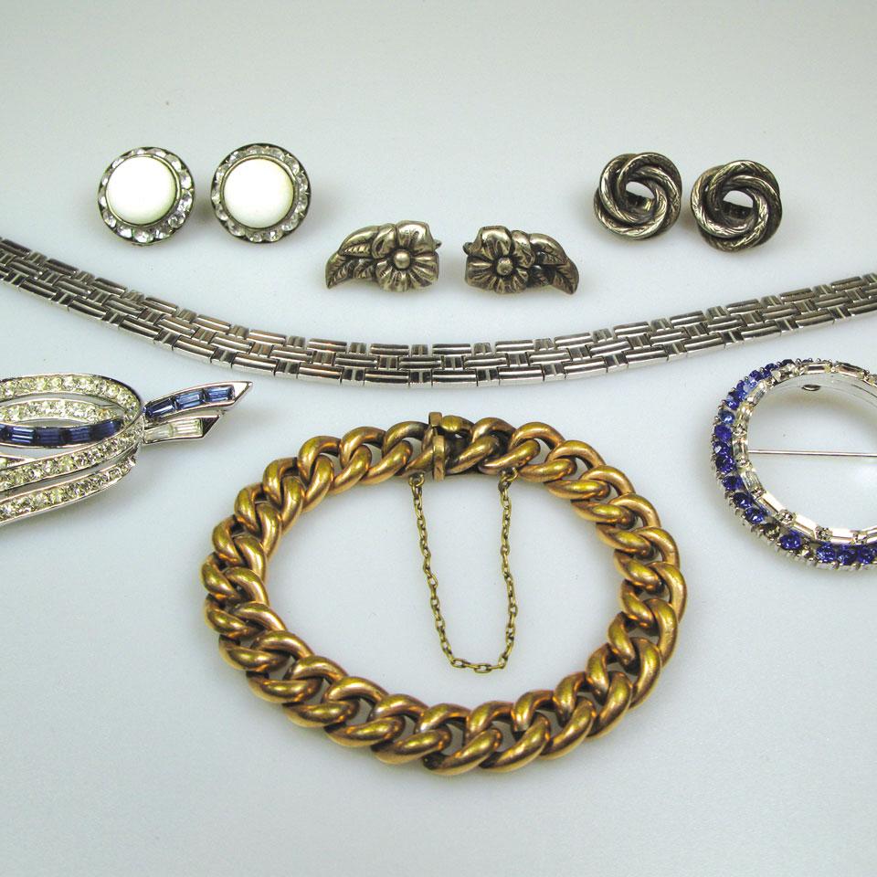 Quantity of gold-filled, silver and costume jewellery