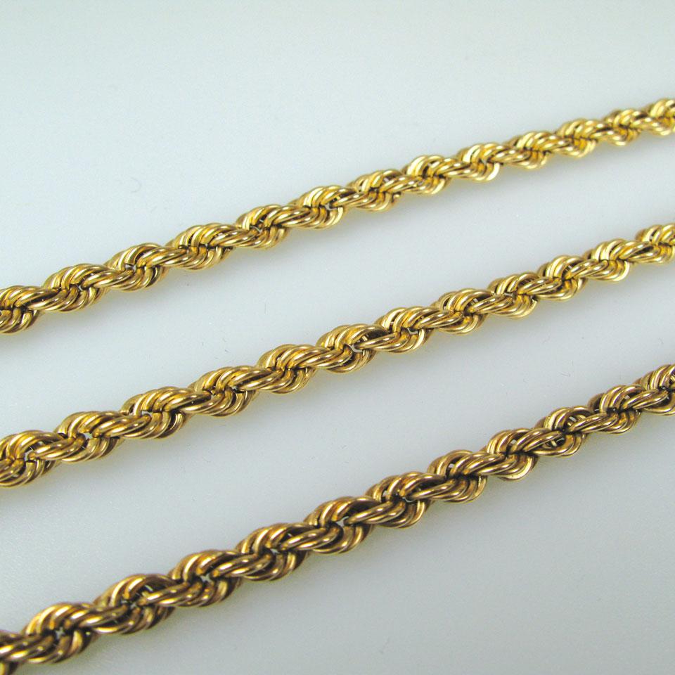 10k yellow gold rope chain
