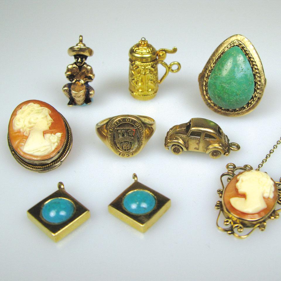Small quantity of gold jewellery, etc.