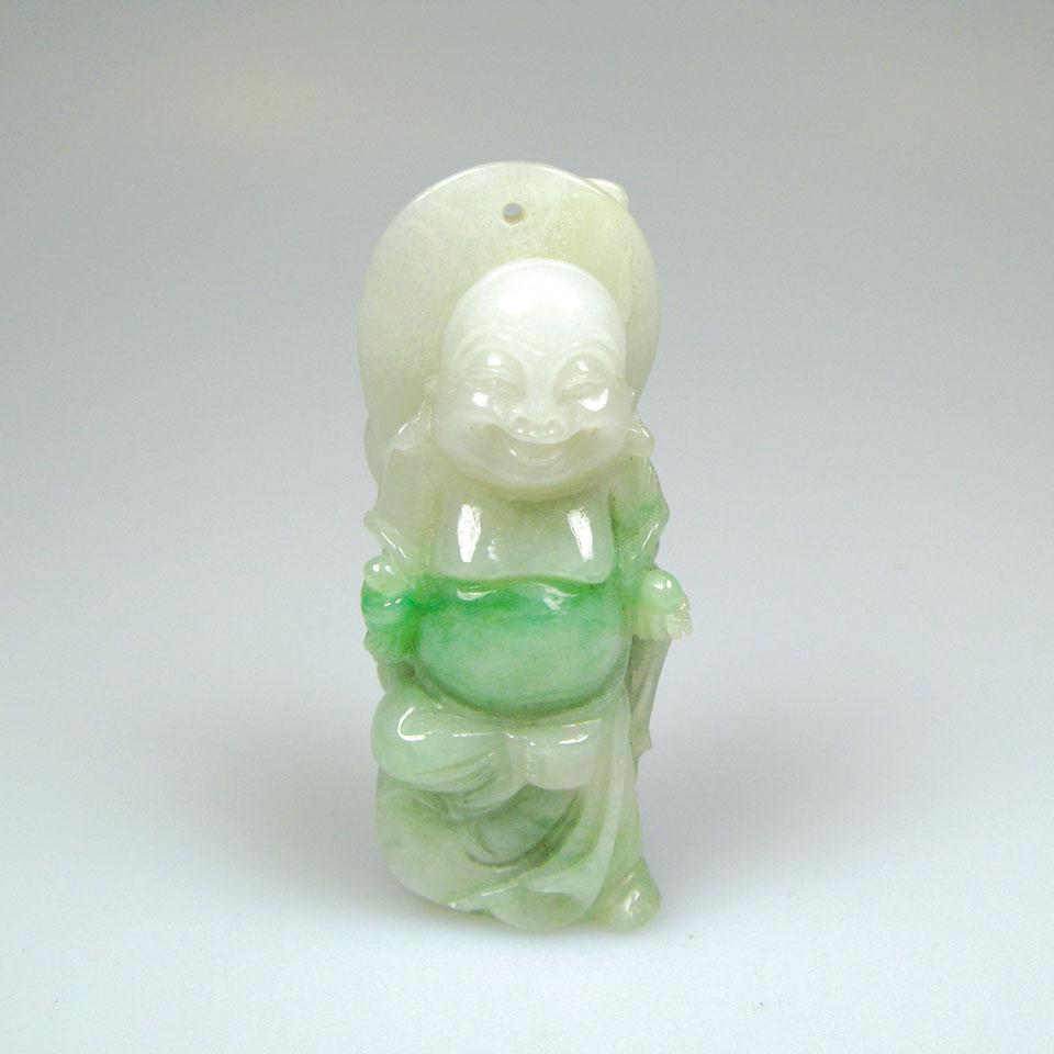 Carved jadeite figure
