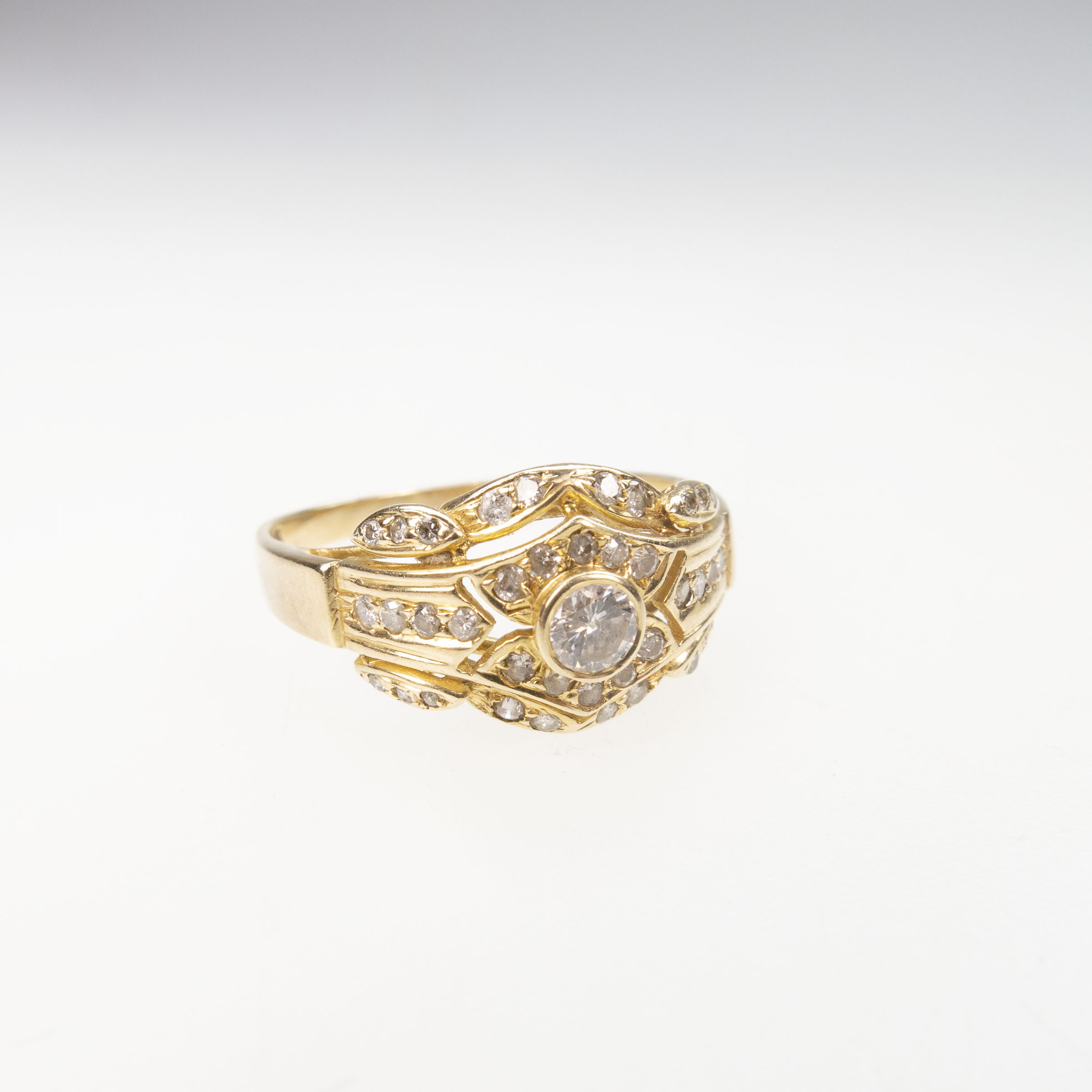 18k Yellow Gold Filigree Ring
