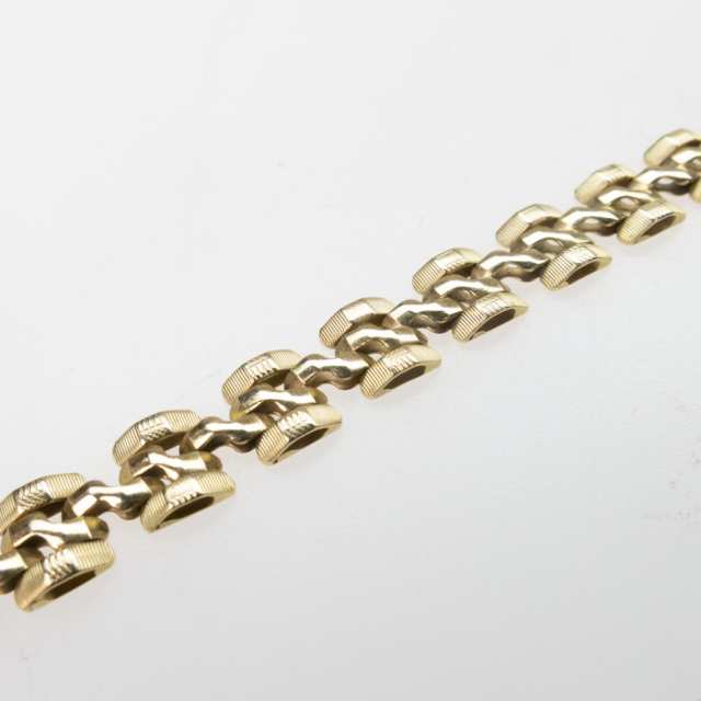 Italian 14k Yellow Gold Link Bracelet 