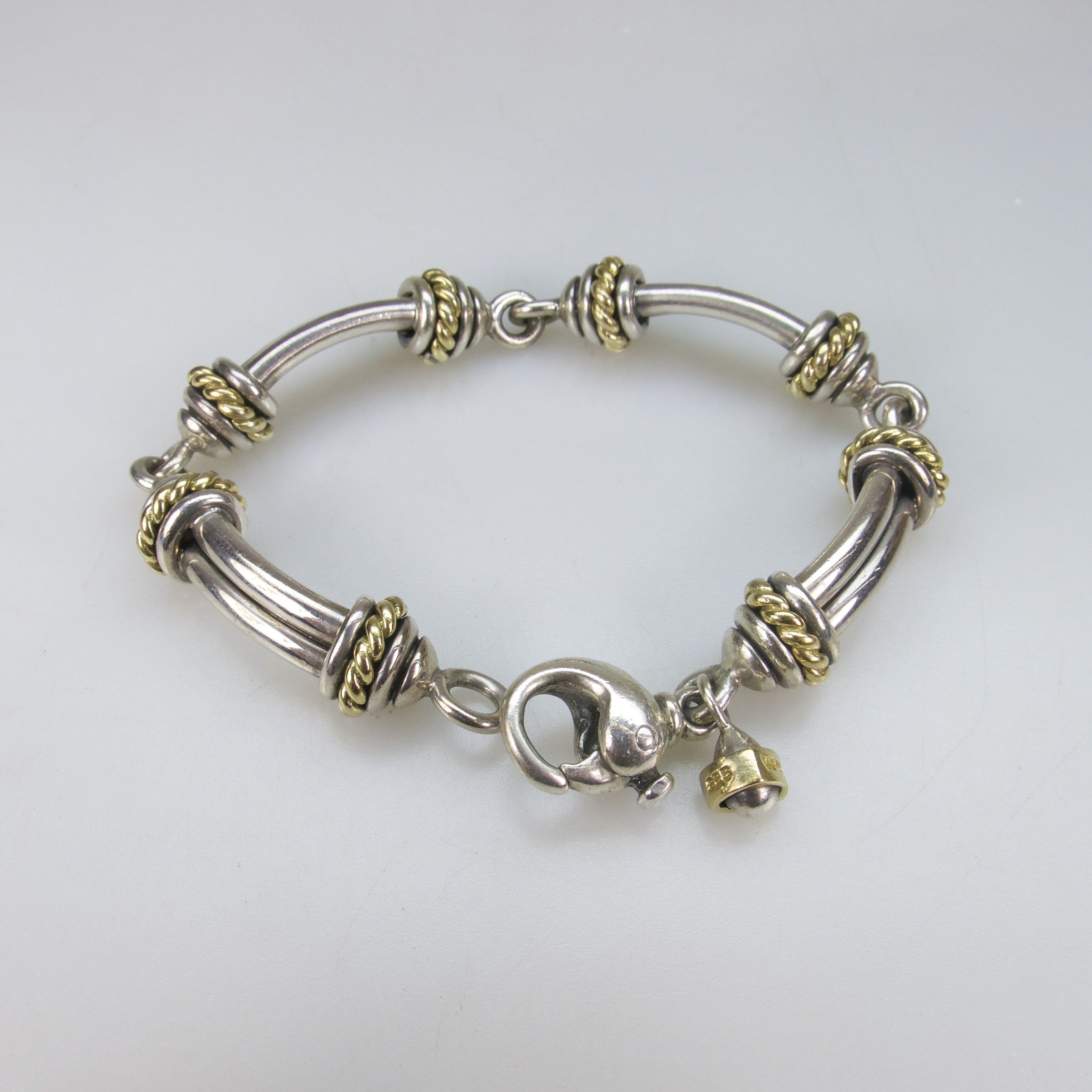 David Wysor Sterling Silver And 18k Yellow Gold Bracelet
