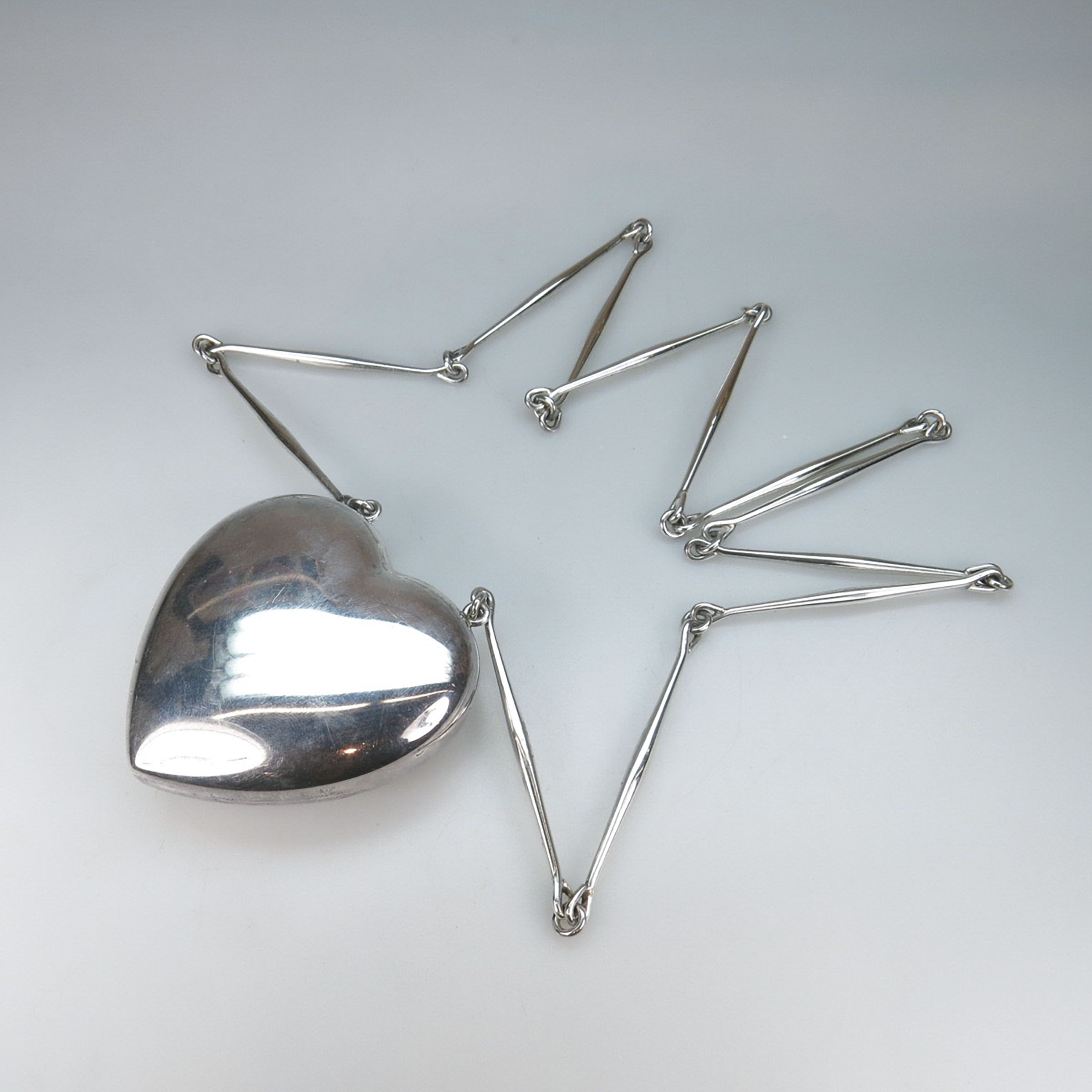 Georg Jensen Danish Sterling Silver Heart-Shaped Pendant