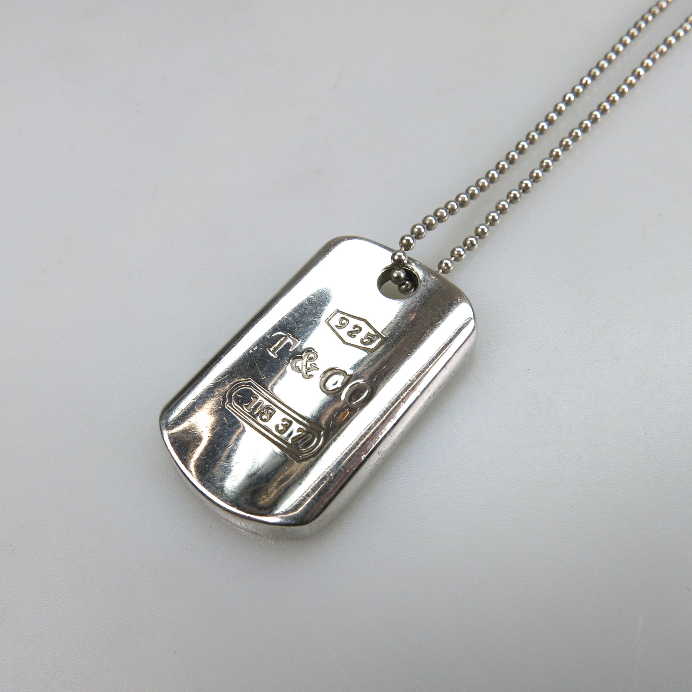 Tiffany & Co. Sterling Silver I.D. Tag Necklace
