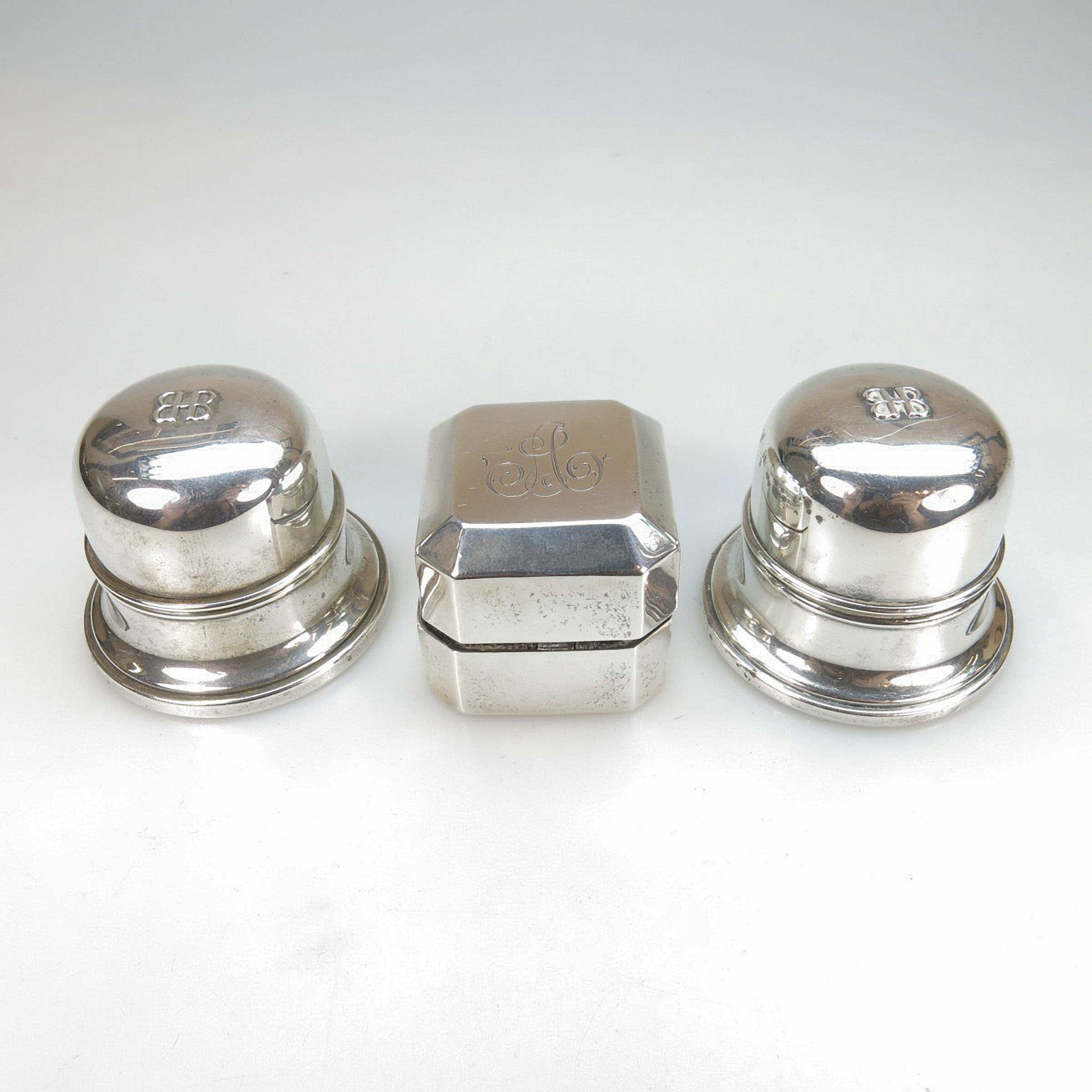 3 Birks Sterling Silver Ring Boxes