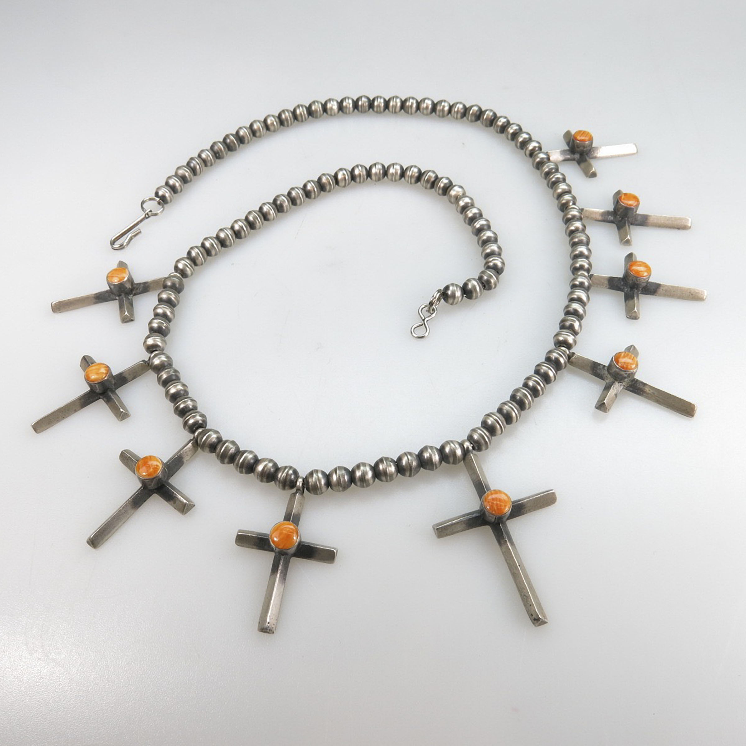 Navajo Sterling Silver Fringe Necklace