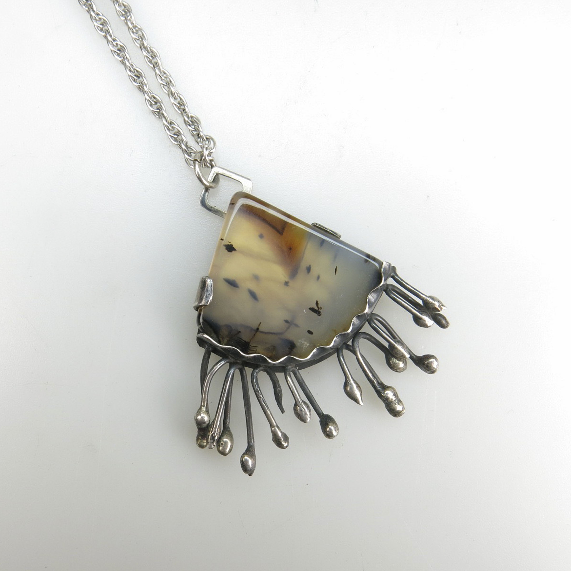 Canadian Silver Abstract Pendant