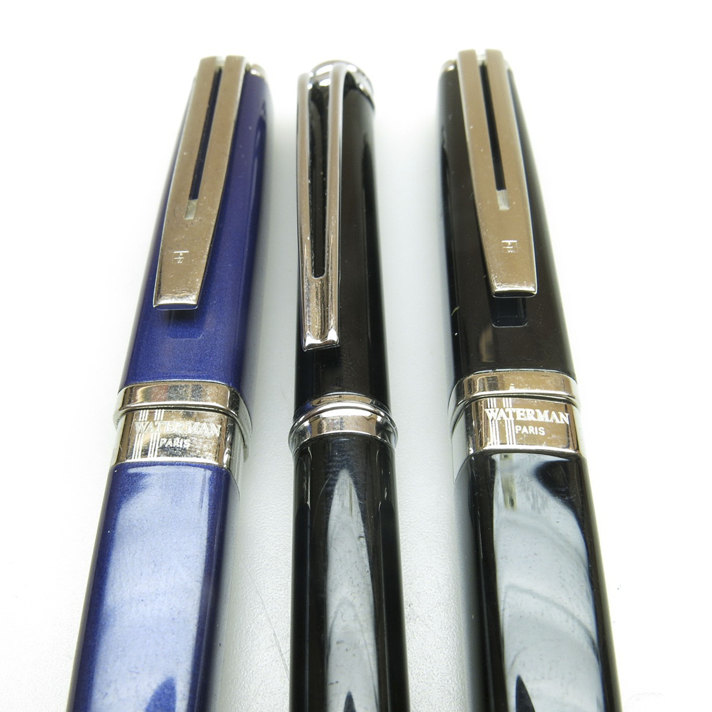 3 French Waterman Ballpoint Pens