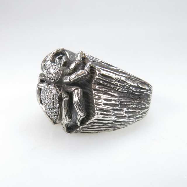 Men's Sterling Silver 'Spider' Ring