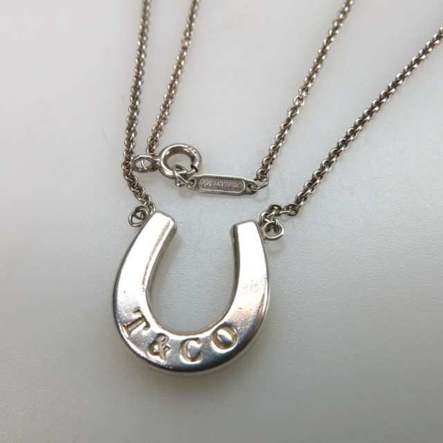 Tiffany & Co. Sterling Silver Horseshoe Pendant Necklace