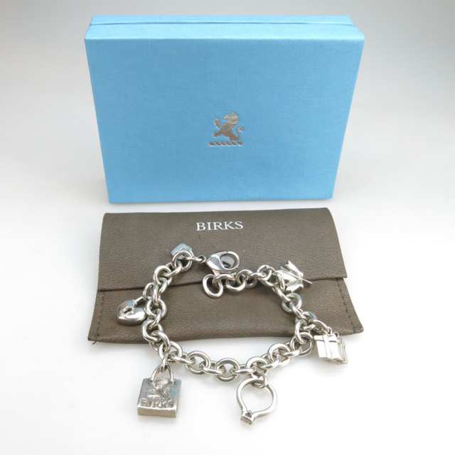 Birks Sterling Silver Charm Bracelet