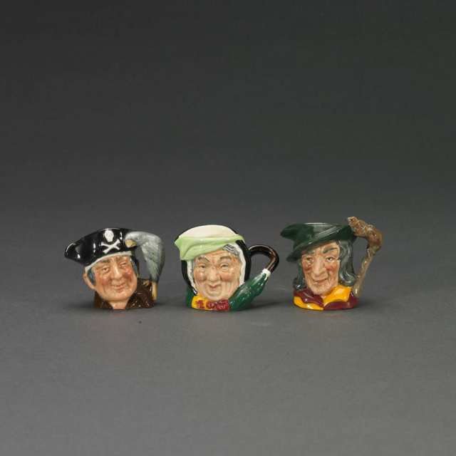 Six Royal Doulton Character Jugs