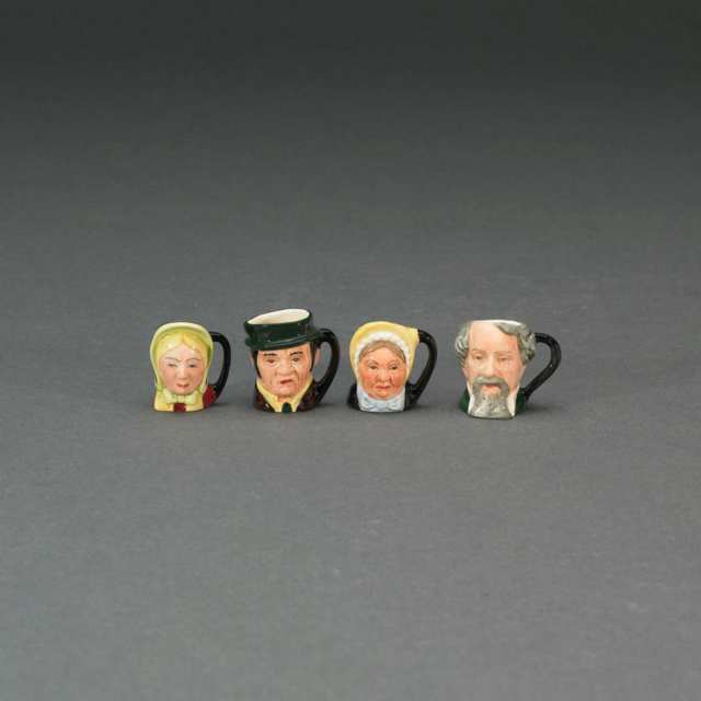 Set of Twelve Royal Doulton Tiny Dickens Character Jugs