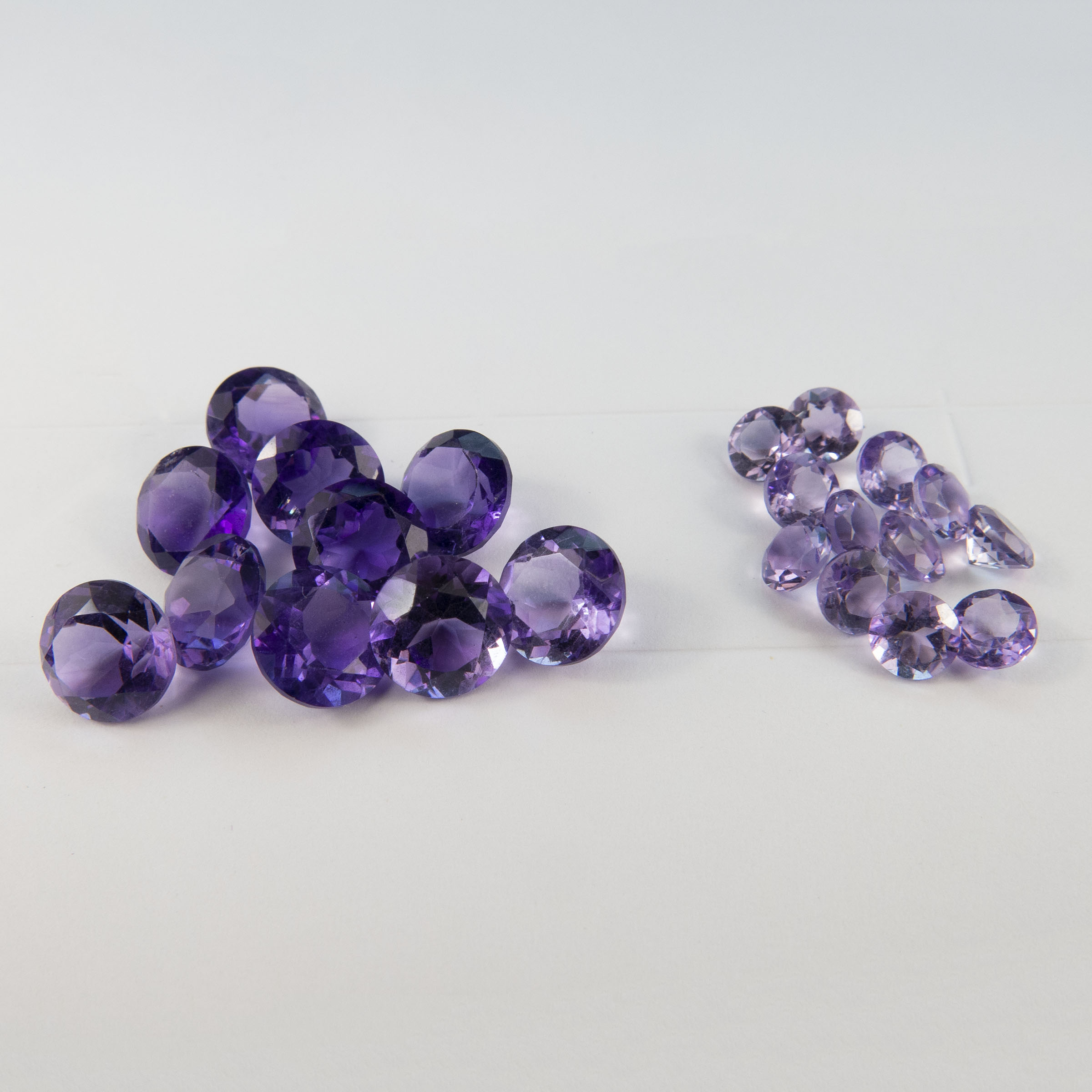 Round Cut Amethysts And Citrines