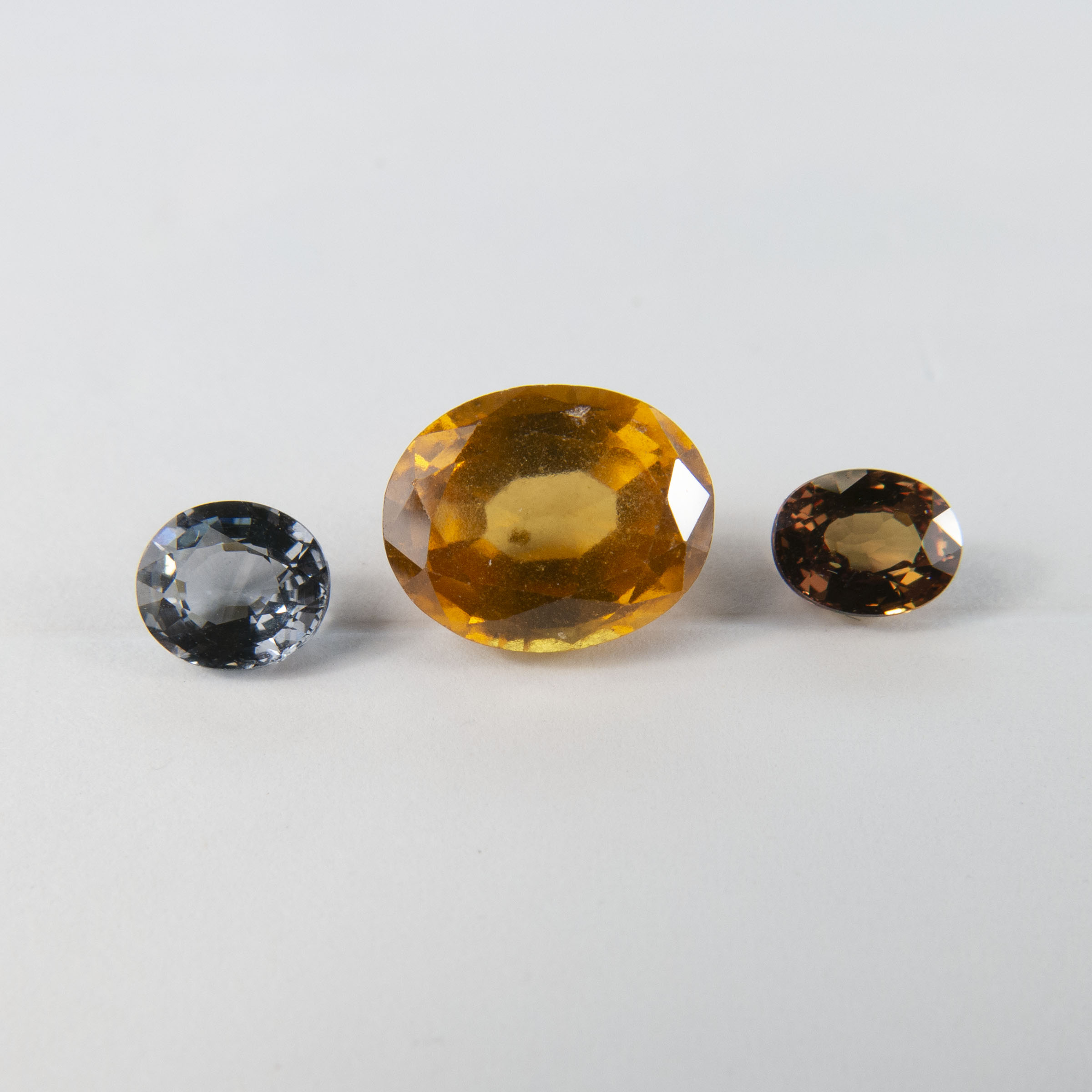 3 Oval Cut Gemstones