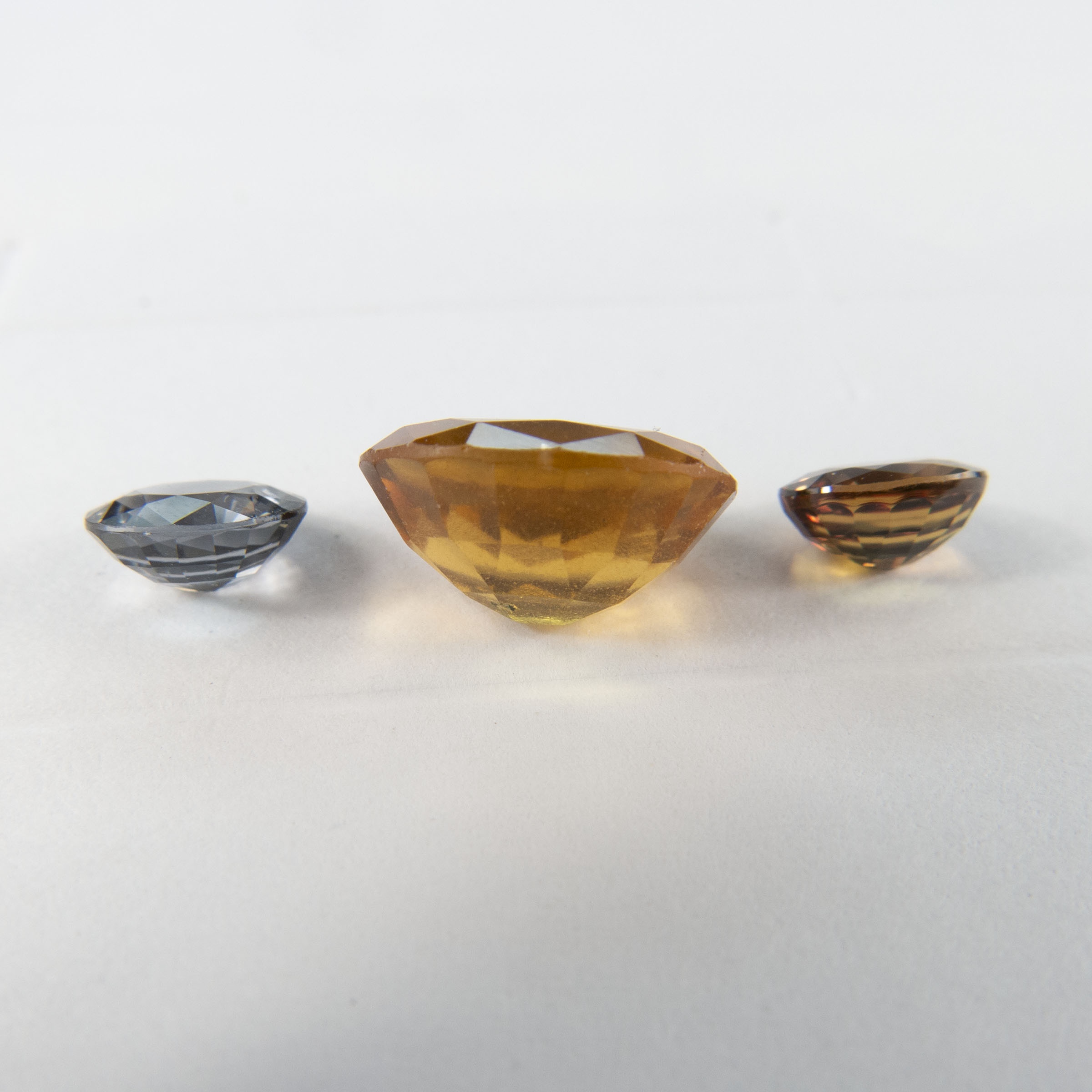 3 Oval Cut Gemstones