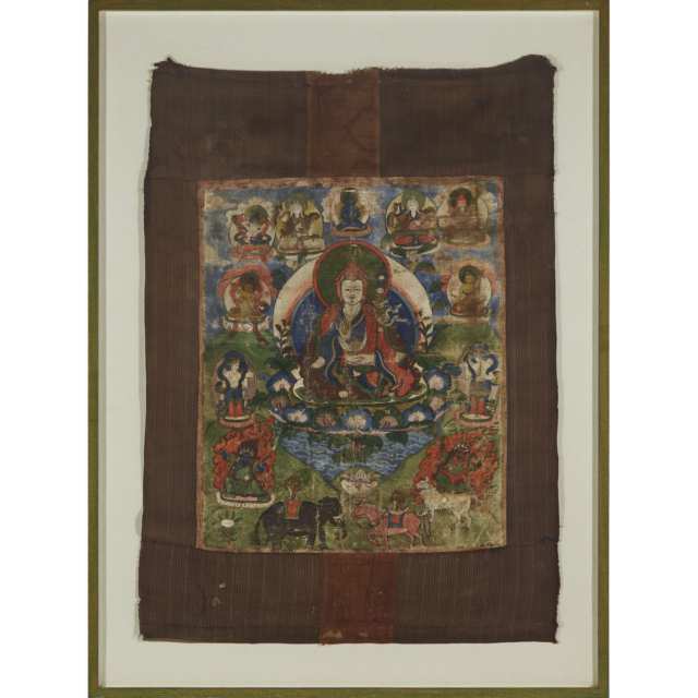 A Thangka of Padmasambhava, Bhutan, 19th Century