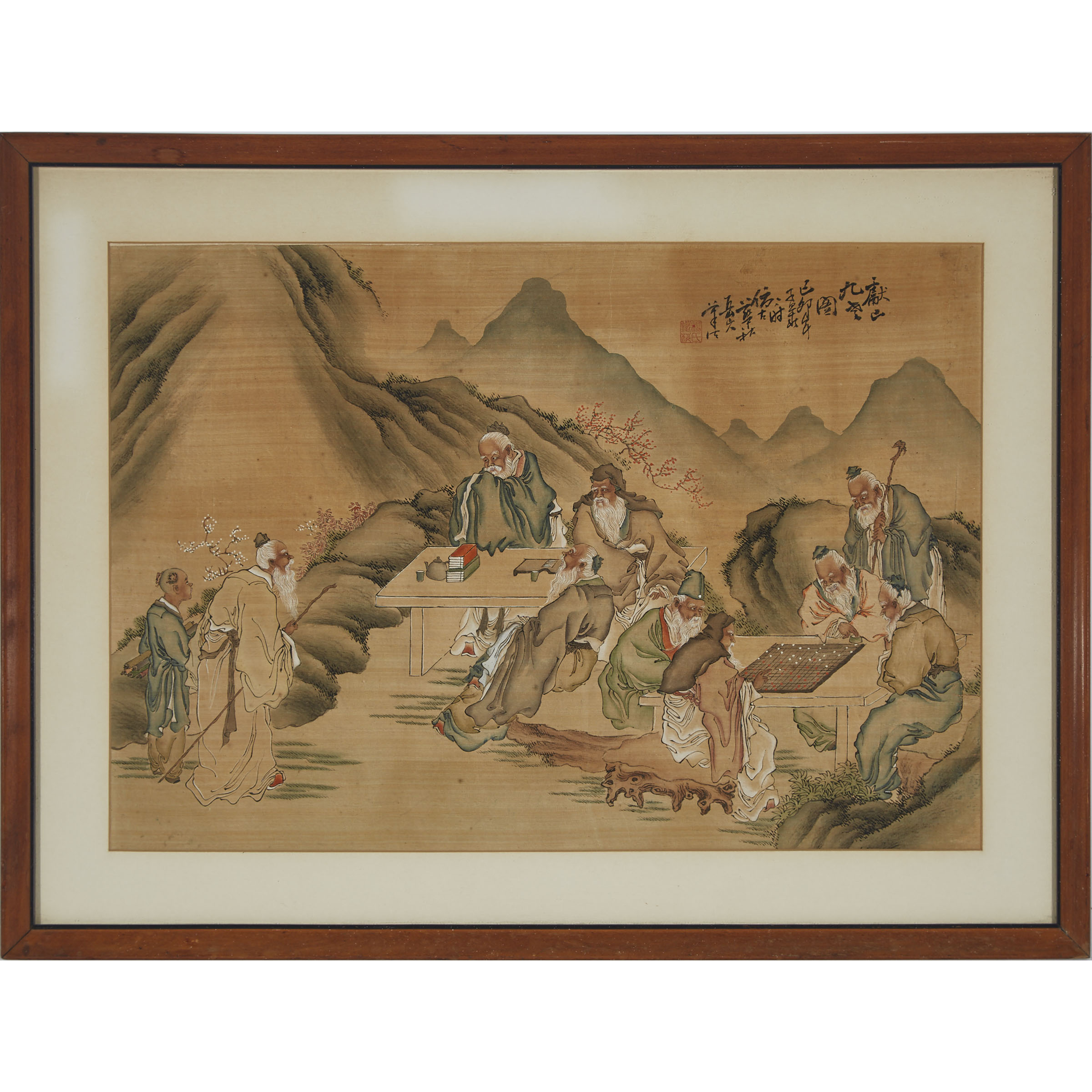 A Chinese Figural Painting, Signed Yang Tiemei, Possibly Dated 1939