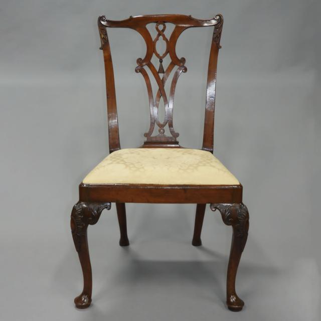 Georgian Chippendale Style Mahogany Side Chair, 18th century