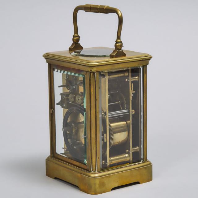French Repeating Carriage Clock with Alarm, c.1900
